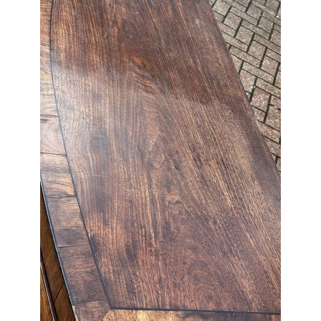 Georgian Mahogany Bow Front Chest of Drawers For Sale - Image 5 of 7