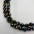 Mid-Century Modern 1950s Signed Vogue Chocolate Brown Aurora Borealis Double-Strand Necklace With Rose Clasp For Sale - Image 3 of 6