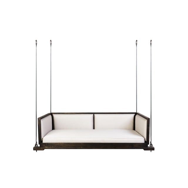 Coastal Walker Upholstered Hanging Day Bed by Lowcountry Originals For Sale - Image 3 of 3
