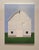 "El Guapo" is an acrylic on canvas landscape painting by Justin Wheatley, completed in 2025. A cream-white barn stands...