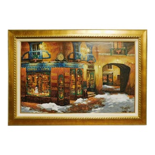 Viktor Shvaiko"Light on the Snow"Hand Signed Serigraph on Canvas, Europe #74/360 For Sale