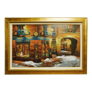 Viktor Shvaiko"Light on the Snow"Hand Signed Serigraph on Canvas, Europe #74/360