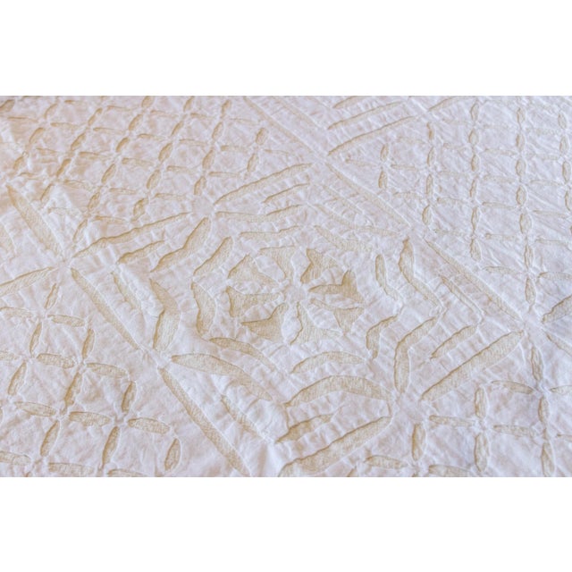 Sayali Applique Coverlet For Sale - Image 4 of 7