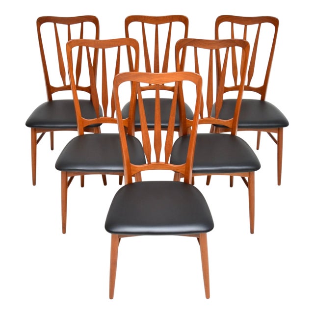 Danish Teak Ingrid Dining Chairs from Niels Koefoed, 1960s, Set of 6 For Sale