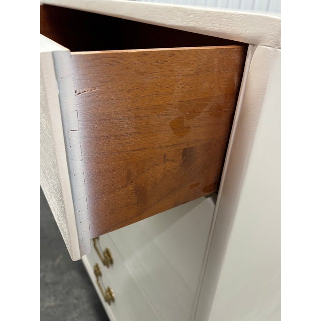 White 1950’s Chinoiserie Coastal Dresser by Landstrom Furniture For Sale - Image 8 of 11