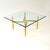 Mid-Century Modern Vintage Brass and Glass Coffee Table, 1970s For Sale - Image 3 of 11
