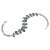 This is a varied aquamarines and sterling silver necklace. We created a laurel like strand with up to 15mm faceted...
