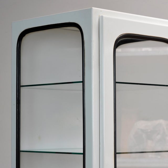 Vintage Medical Cabinet in Glass and Iron, 1970s For Sale - Image 4 of 9