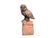 A charming architectural roof finial depicting a finely modelled owl perched upon a traditional decorative ridge tile. The...