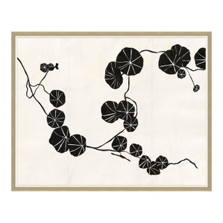 Nasturtium (var. 2) by Susan Hable, Silver Frame For Sale