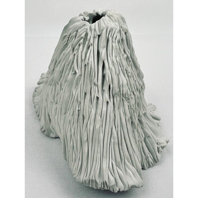 Early 21st Century A Sea Form Hand Crafted in White Porcelain For Sale - Image 5 of 8