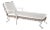 Delta Tau Chaise Lounge in White For Sale