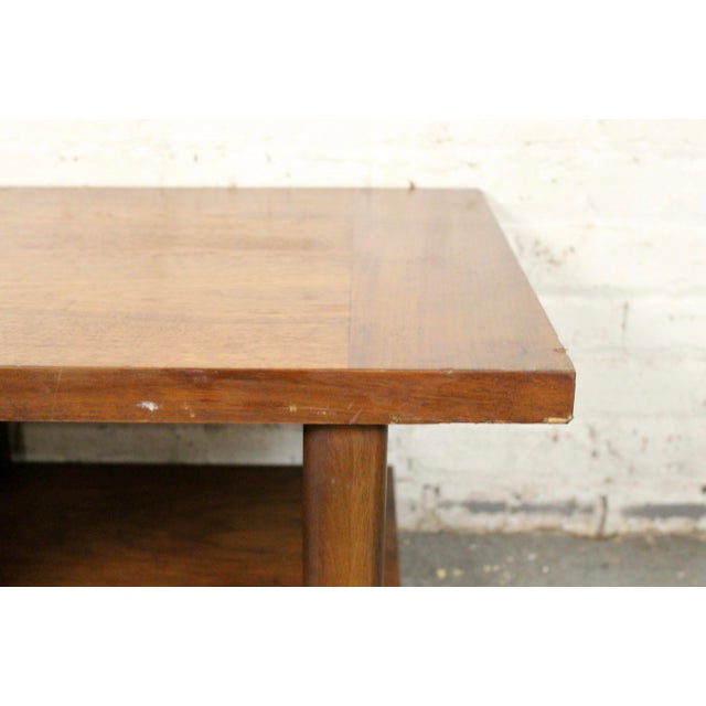 Mid-Century Modern Multitiered Walnut Coffee Table For Sale - Image 10 of 12