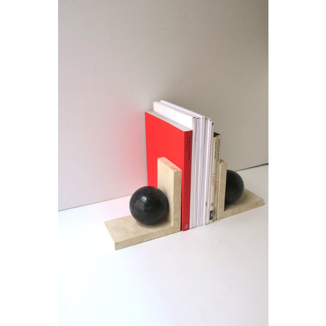 Marble Art Deco Modern Revival Bookends, Late-20th Century For Sale - Image 4 of 8