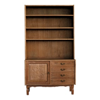 Vintage Brutalist Danish Bookcase, 1960s For Sale