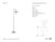 Thomas O'Brien by Visual Comfort Signature Oso 58" Articulating Reading Floor Lamp in Polished Nickel with Matte White...