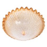 Mid-Century Flush Mount attributed to Barovier & Toso, Italy, 1970s For Sale