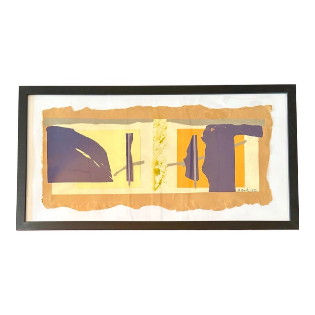Barbara Beck 1979 Paper Collage - Signed/Dated For Sale