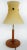 Itre Vintage Itre Murano Venezia Murano Glass Table Lamp in Wood, "Carlotta" For Sale - Image 4 of 12