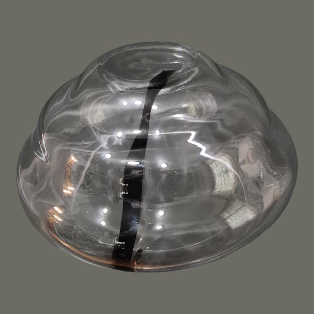 Late 20th Century Vintage Mid-Century-Modern Hand Blown Art Glass Avante Garde Design Vase For Sale - Image 5 of 7
