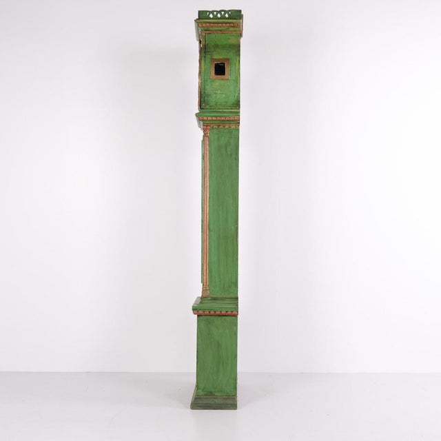 Green Frøken Longcase Clock from Bornholm, 1790s For Sale - Image 3 of 13