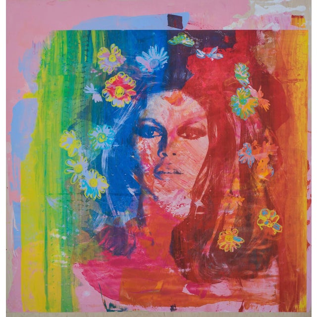 Figurative Brigitte Bardot Painting by Dane Shue For Sale - Image 3 of 3