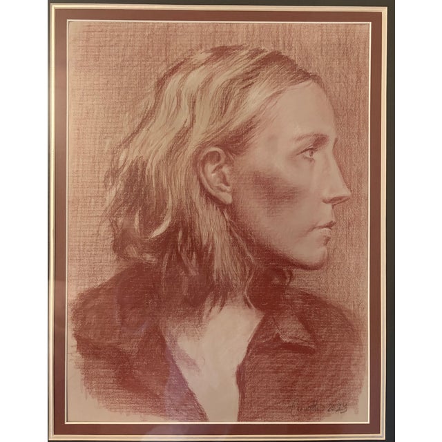 Realism Exquisite Pastel (2019) Portrait of a Woman by Renee Caouette For Sale - Image 3 of 5