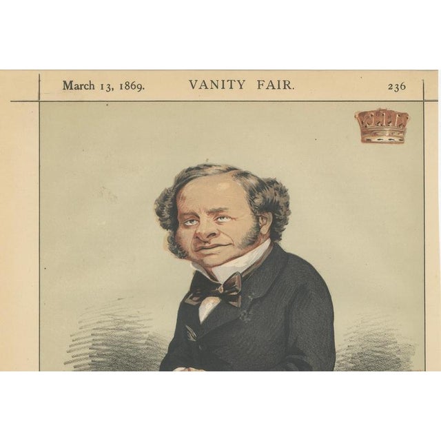 Vanity Fair, Victorian Cabinet Minister Statesmen No. 6, 1869, Chromolithograph on Paper For Sale - Image 4 of 9