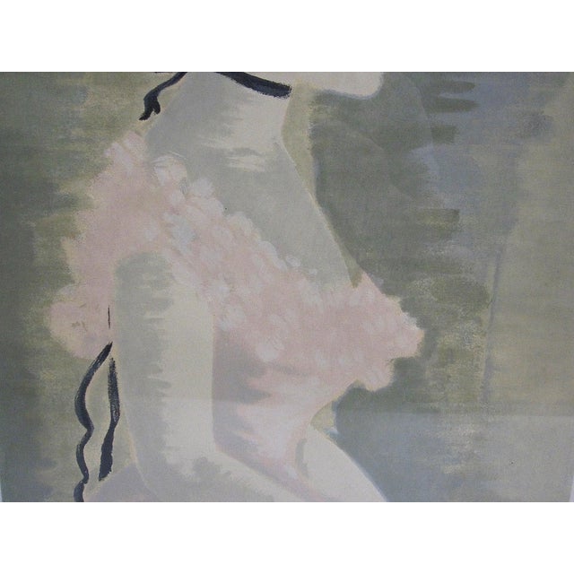 1970s Suzanne Eisendieck Print, Vintage Lady Art, Parisian Wall Decor, Framed Art Print For Sale - Image 4 of 8