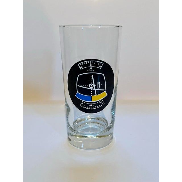 Mid 20th Century Aviation Glasses- Set of Six For Sale - Image 4 of 7