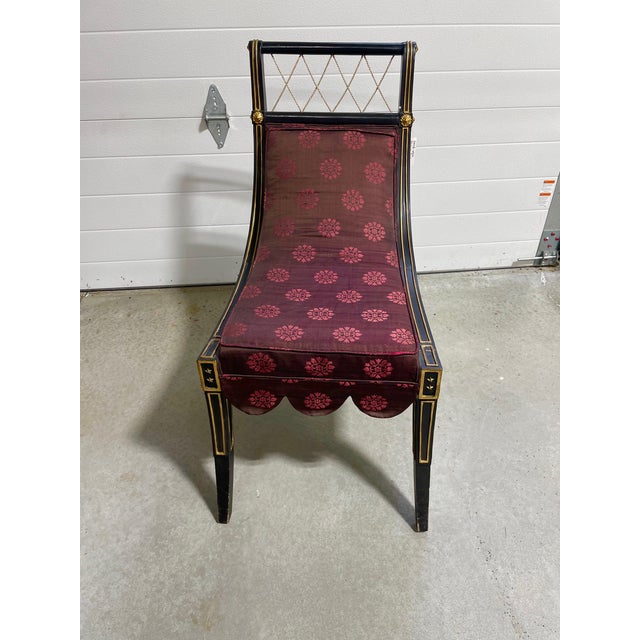 French French Empire Style Occasional Chair by Brunovan Inc. For Sale - Image 3 of 18