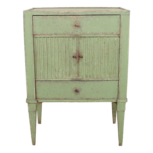 Swedish Painted Bedside Cabinet, 1890s For Sale