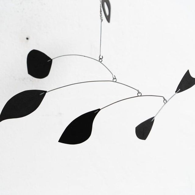 French Artist, Enchanting Dynamics: Iron and Foam Kinetic Sculpture Black in Play, 1990s, Metal For Sale - Image 11 of 15