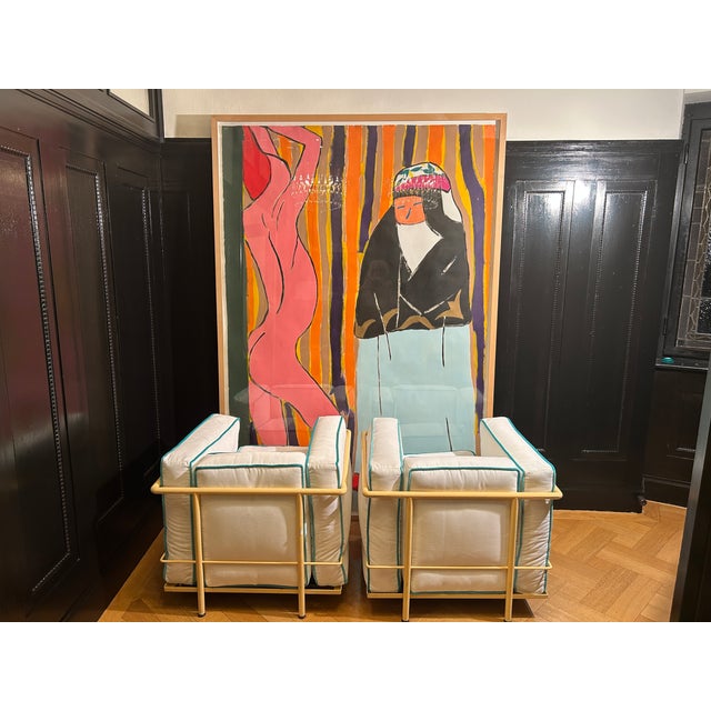 LC2 Lounge Chairs by Le Corbusier for Cassina, 1980s, Set of 2 For Sale - Image 18 of 18