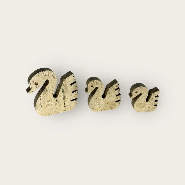 Stone Swans by Enzo Mari for F.lli Mannelli, 1970s, Set of 3 For Sale - Image 7 of 12