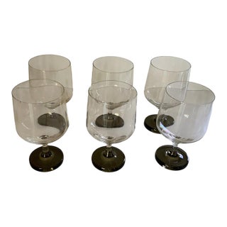 Vintage Mid-Century Modern Rosenthal Variation Red Wine Glasses - Set of 6 For Sale