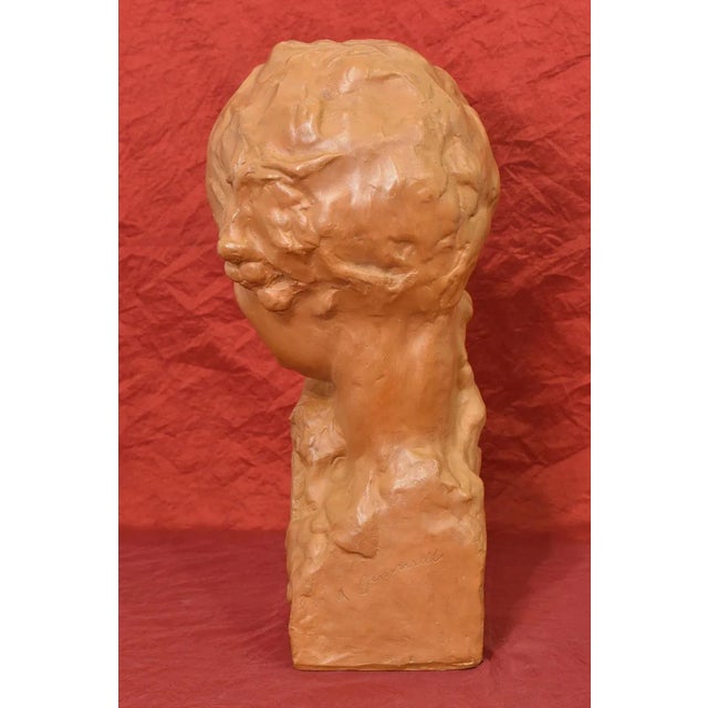 Ceramic Amedeo Gennarelli, Art Deco Maternity Sculpture, Terracotta, 20th Century For Sale - Image 7 of 9