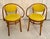Thonet Pair of 1970s Thonet Bentwood Armchairs With Yellow Vinyl Seats For Sale - Image 4 of 18