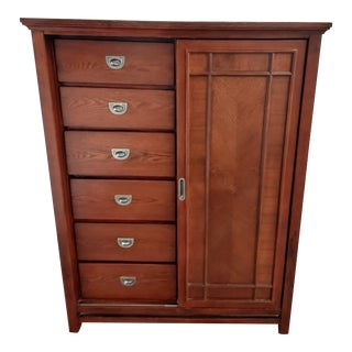 2010s Rivers Edge Solid Wood Chiferobe For Sale