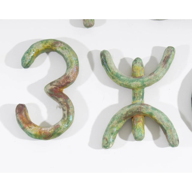 1991 “Essential Equation” Abstract Ceramic Wall Sculptures by Ana England For Sale - Image 10 of 10