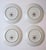 White Porcelain Small Plates, French Modernism, Designer Jean Luce, Set of 4 For Sale - Image 8 of 9