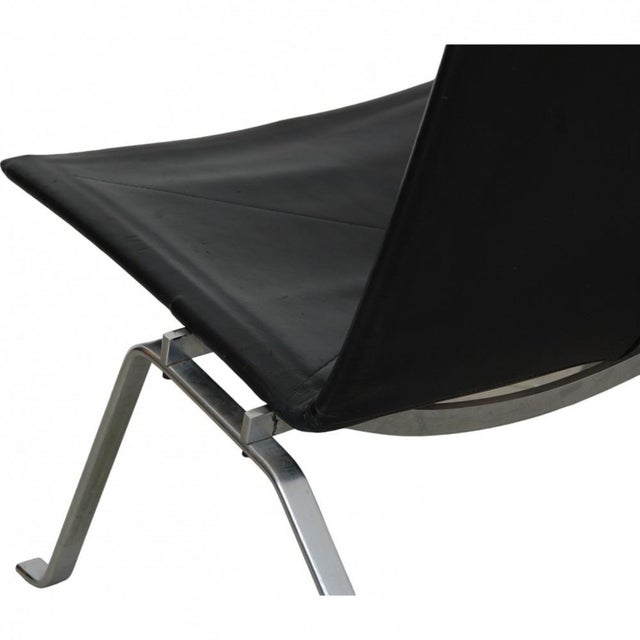 Pk22 Chair in Black Leather by Poul Kjærholm for Kold Christensen, 1970s For Sale - Image 11 of 14