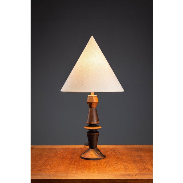 Amsterdam School Table Lamp by H. Steinplatz, 1920s For Sale - Image 6 of 12