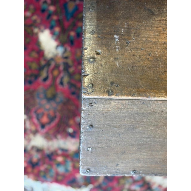 Wood 1900-1909 Primitive Wood Trunk For Sale - Image 7 of 12