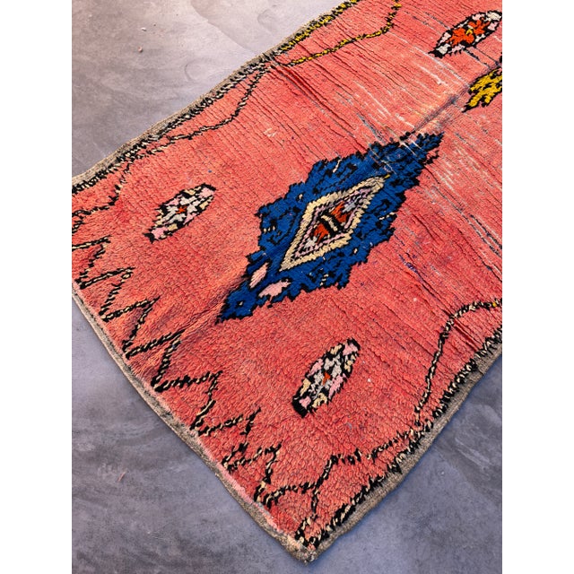 Pink Moroccan Vintage Rug - 4'9" X 8'10" Ft For Sale - Image 8 of 11