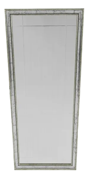 Large Bicolor Brass Wall Mirror, 1980s