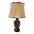 Vintage Hong Kong Cloisonné Enamel Bird & Floral Table Lamp With Shade For Sale