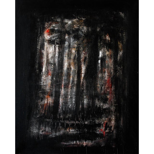 Plastic Massimo D'Orta, Il Grande Inverno AM 6, Abstract Painting, Mixed Media on Canvas, 2007 For Sale - Image 7 of 7