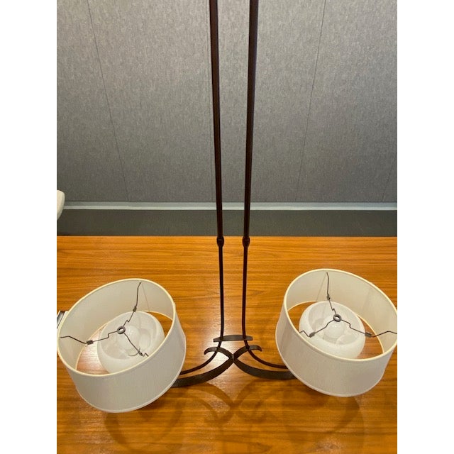 Transitional Beautiful Hand-Forged Hubbardton Pendant Fixture For Sale - Image 3 of 12