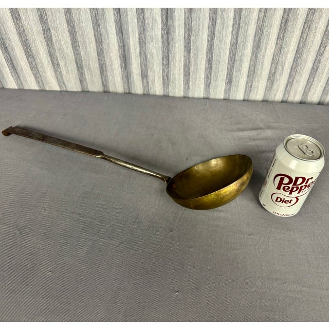 Antique Brass Fireplace Ladle For Sale In Palm Springs - Image 6 of 6